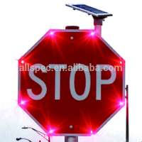 Solar Stop Flashing Sign